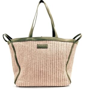 Gorgeous Koa Wood Ranch Raffia Tote Bag